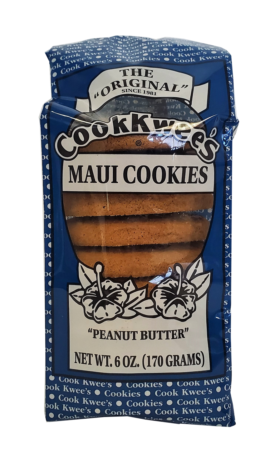 CookKwees Maui Cookies Peanut Butter 6oz. CookKwees Maui Cookies Peanut Butter 6oz.