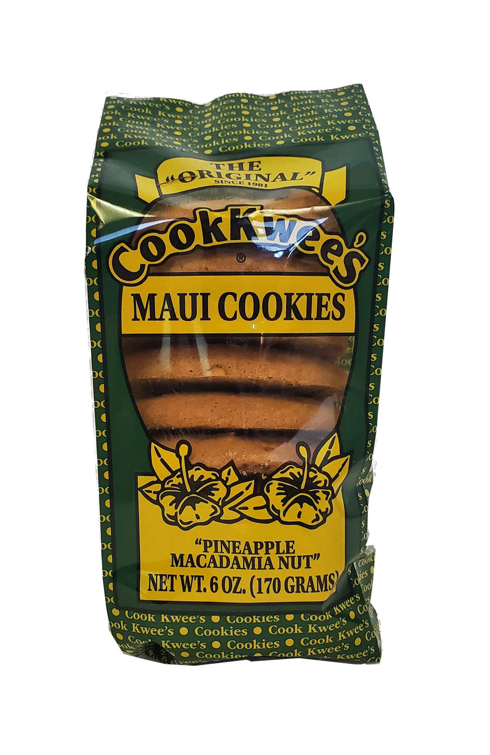 CookKwees Maui Cookies Pineapple Mac Nut 6oz. CookKwees Maui Cookies Pineapple Mac Nut 6oz.