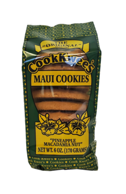 CookKwees Maui Cookies Pineapple Mac Nut 6oz. CookKwees Maui Cookies Pineapple Mac Nut 6oz.