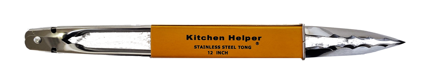 Kitchen Helper Metal Tongs 12&quot;