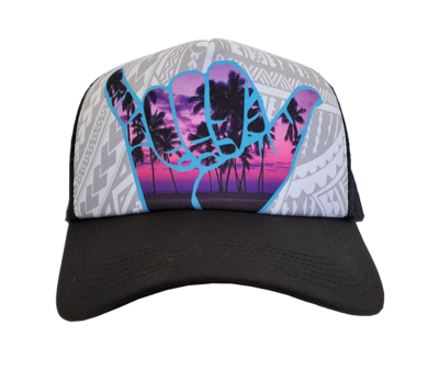 Hawaiian Headwear Photo Sunset Foam Trucker Hat Hawaiian Headwear Photo Sunset Foam Trucker Hat