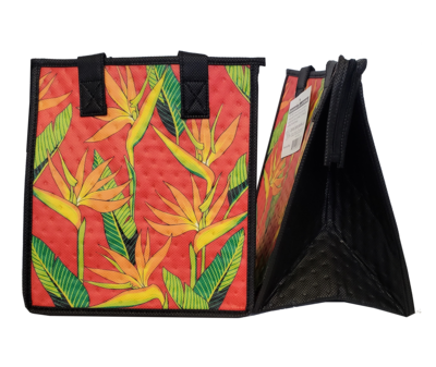 Tropical Paper Garden - Insulated Small Bag - REVOLVE RED