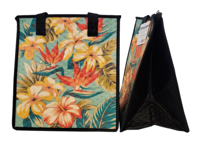 Tropical Paper Garden - Insulated Medium Bag -  MANGO TREE TEAL