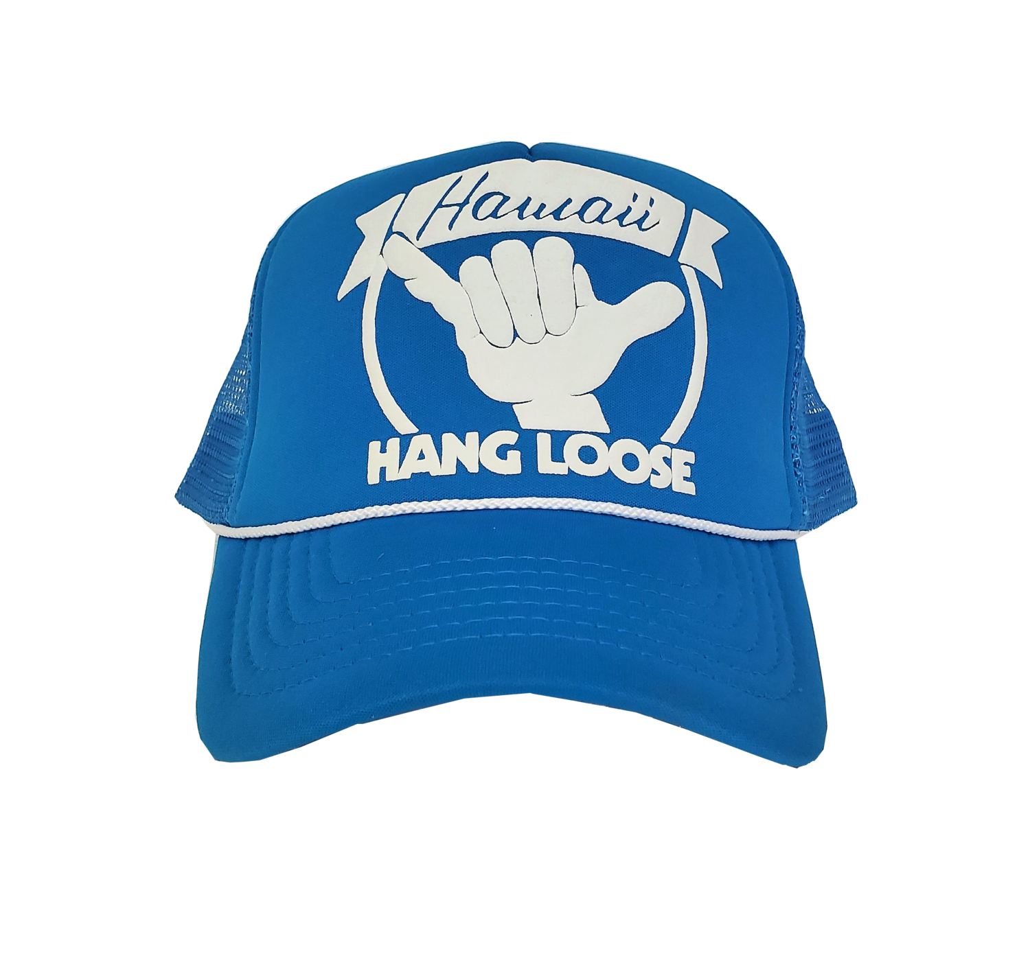 Hawaiian Headwear Hang Loose Hawaii Foam Trucker Hat - Lt. Blue