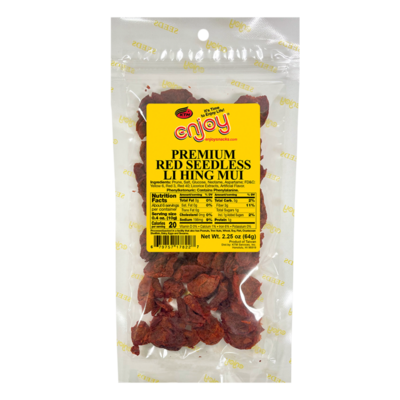 Enjoy Premium Red Seedless Li Hing Mui 2.25oz