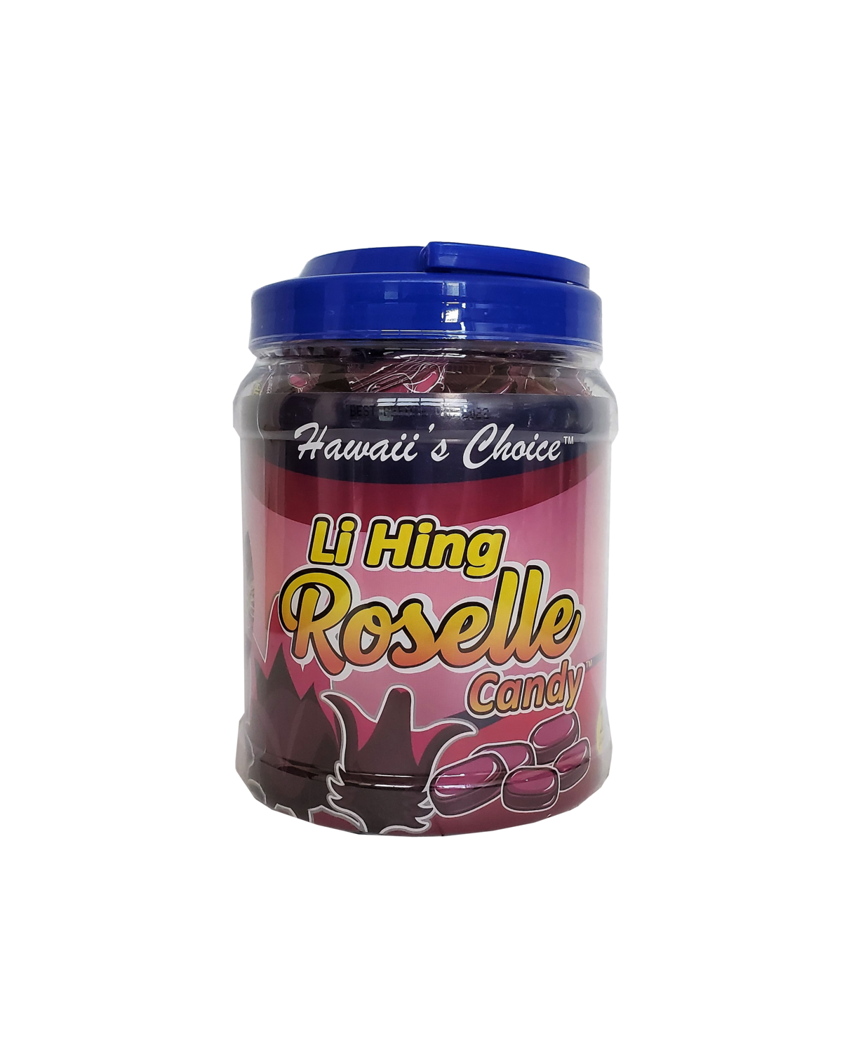 Hawaii's Choice Li Hing Roselle Chew Candy 1lb Jar