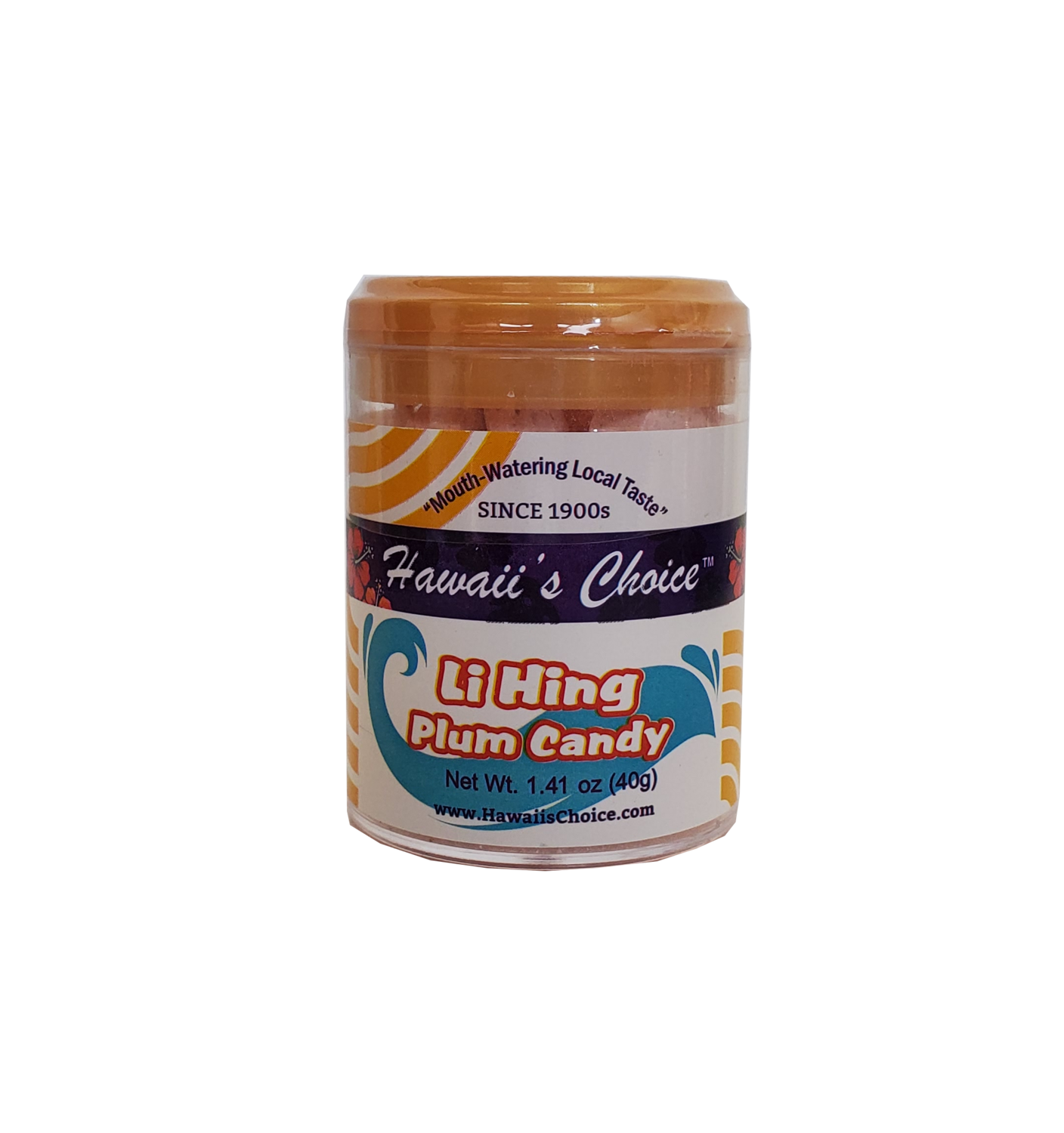 Yick Lung Hawaii&#39;s Choice Li Hing Plum Candy 1.41oz. (NOT FOR SALE TO CALIFORNIA)