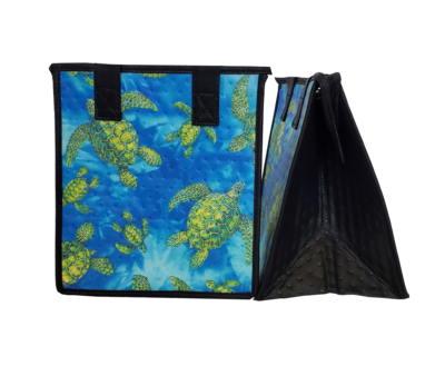 Tropical Paper Garden - Insulated Small Bag - TIE DYE BLUE