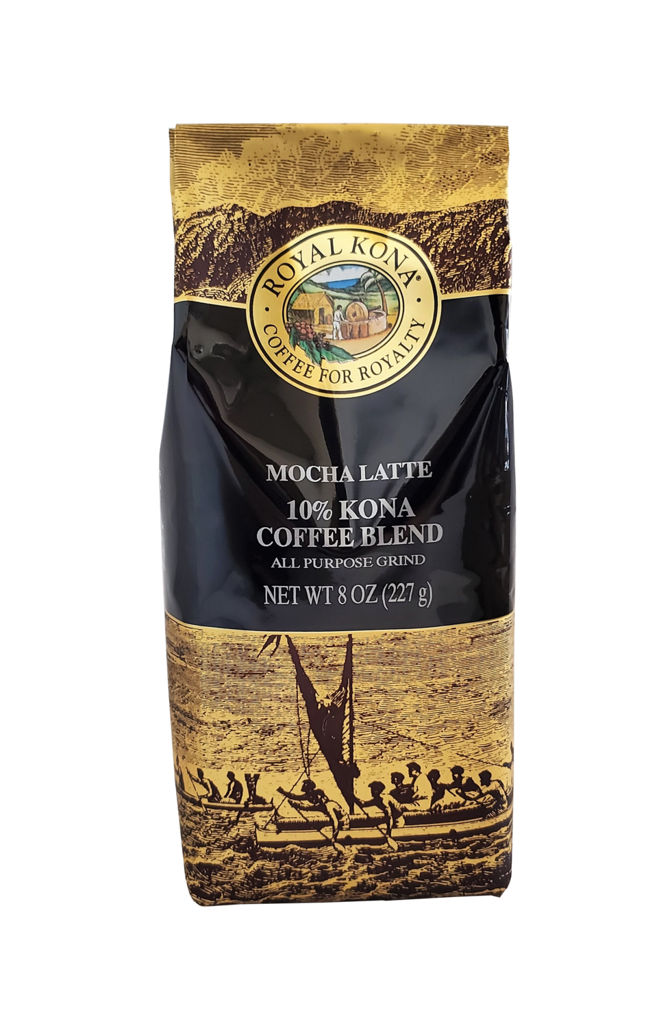 Royal Kona Coffee - Mocha Latte 10% Kona Coffee Blend 8 oz