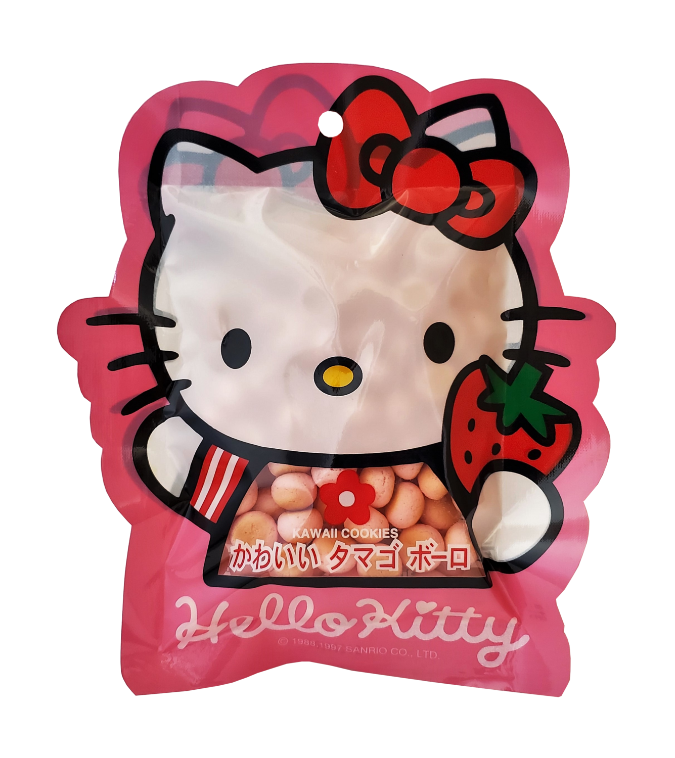 Hello Kitty Strawberry Kawaii Honey Ball Cookies 2.12oz.