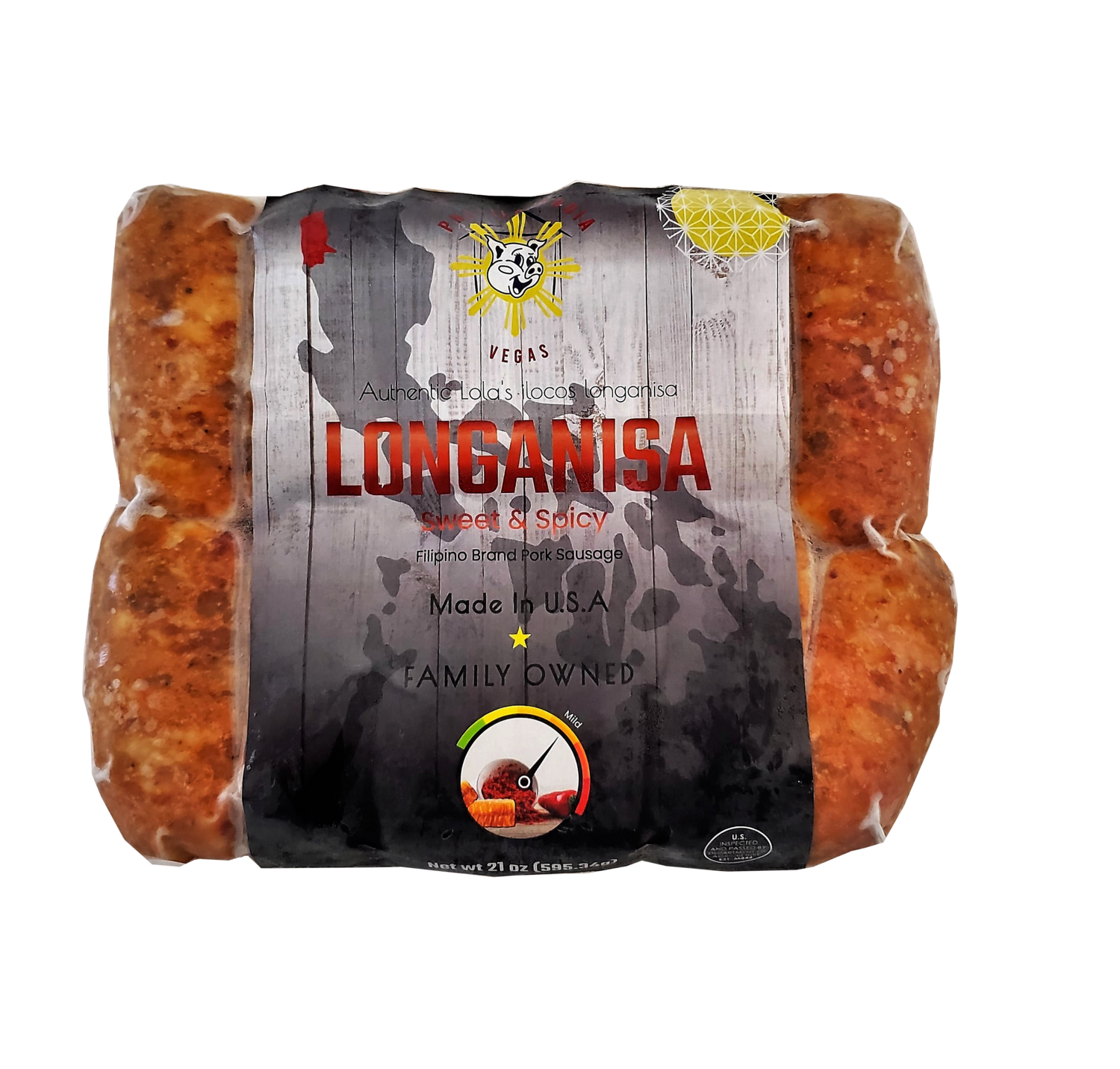 PNJ Ilocandia Authentic Lola&amp;#39;s Iloco&amp;#39;s Longanisa 21 oz. - Sweet &amp; Spicy