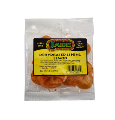 Jade Dehydrated Li Hing Lemon 1.5 oz (NOT FOR SALE TO CALIFORNIA)