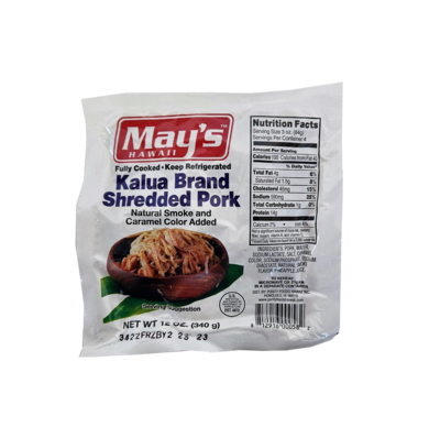 May's Kalua Brand Shredded Pork 12oz.