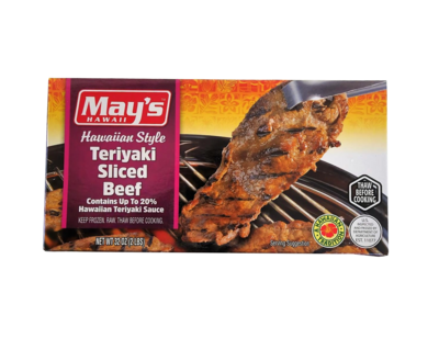 May's Hawaiian Style Teriyaki Sliced Beef 2 lb.