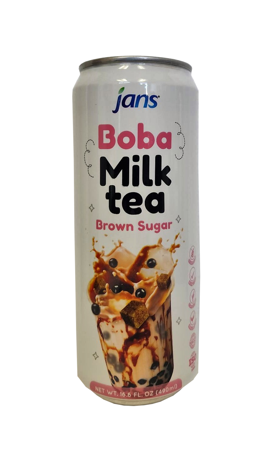 JANS Boba Milk Tea Brown Sugar 16.6 oz