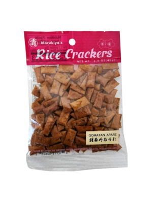 Marukiyo's Rice Crackers Gomatan Arare 1.76 oz