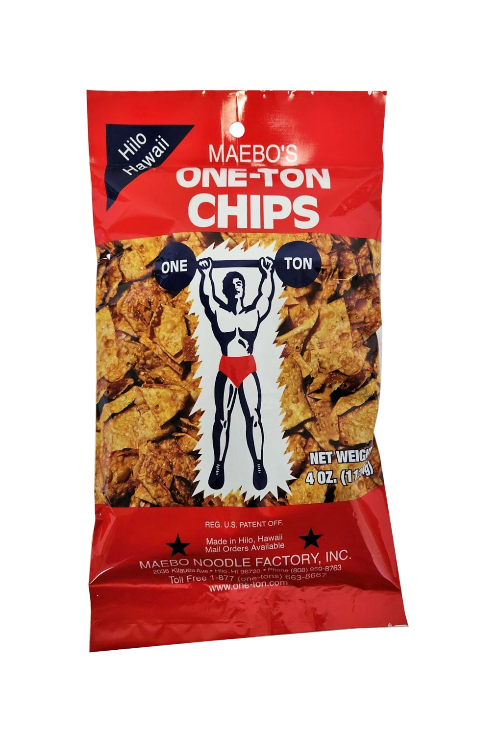 Maebo&#39;s One-Ton Chips 4 oz.