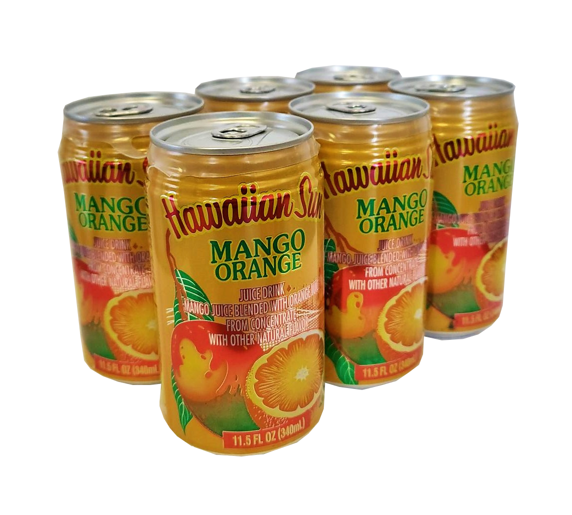 Hawaiian Sun Drink - Mango Orange 11.5 oz (Pack of 6) **Limit 8 - 6/pks per purchase transaction**