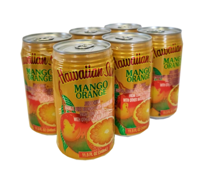 Hawaiian Sun Drink - Mango Orange 11.5 oz (Pack of 6)  **Limit 8 - 6/pks per purchase transaction**