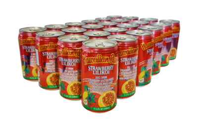 Hawaiian Sun Drink - Strawberry Lilikoi 11.5 oz (Pack of 24)  **Limit 2 cases total per purchase transaction**