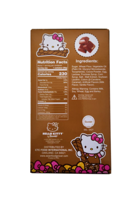 Hello Kitty Wafer Cookies Chocolate Flavor 1.76 oz