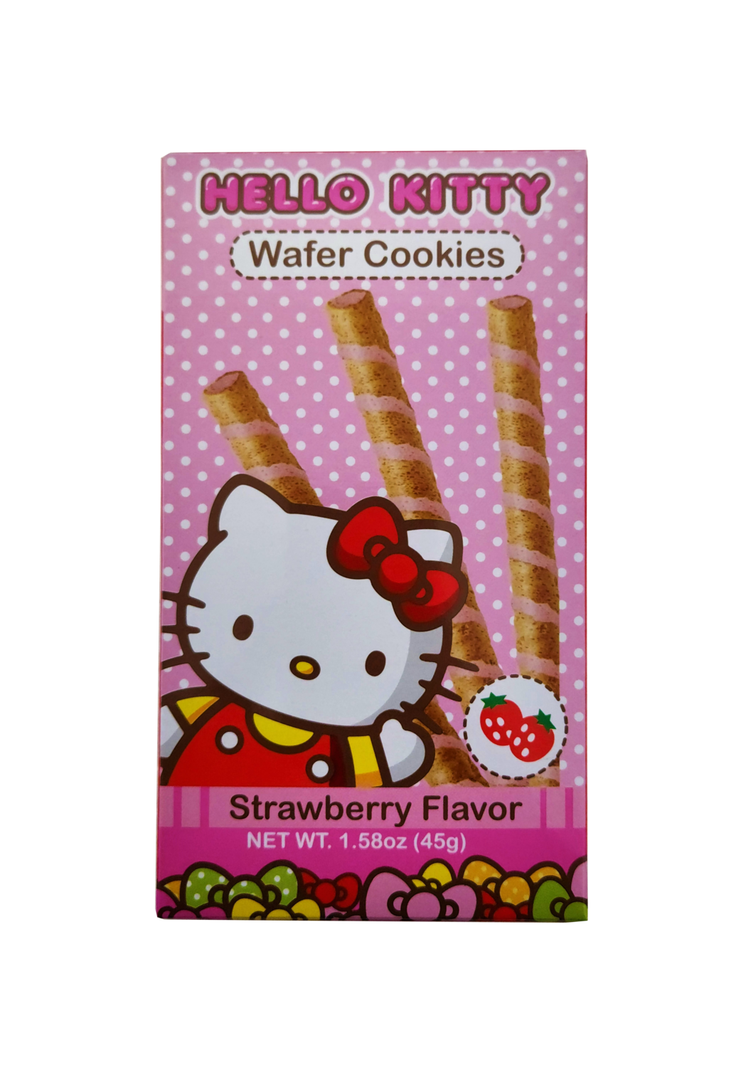 Hello Kitty Wafer Cookies Strawberry Flavor 1.76 oz
