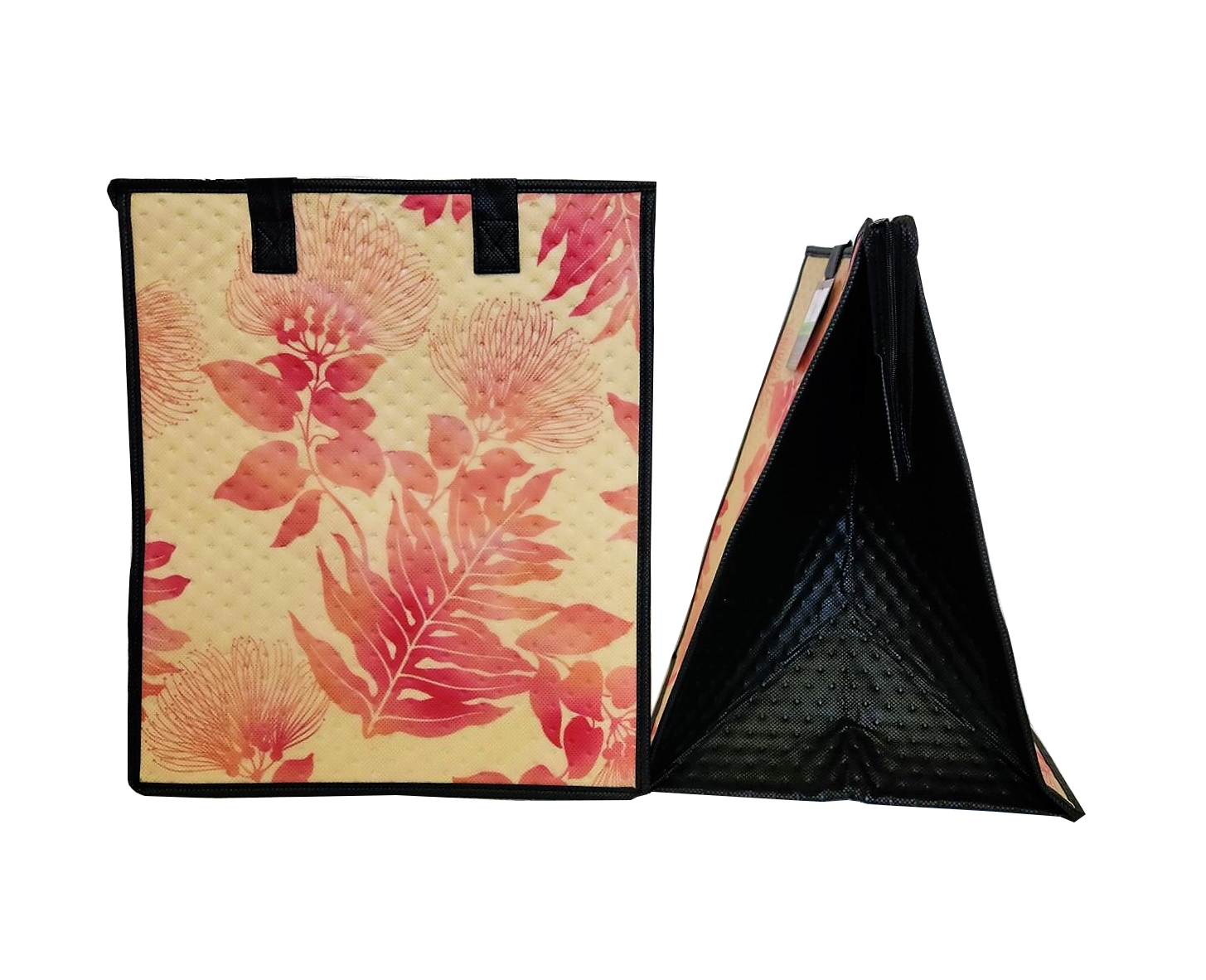 Tropical Paper Garden - Insulated Large Bag - FIRECRACKER CREAM