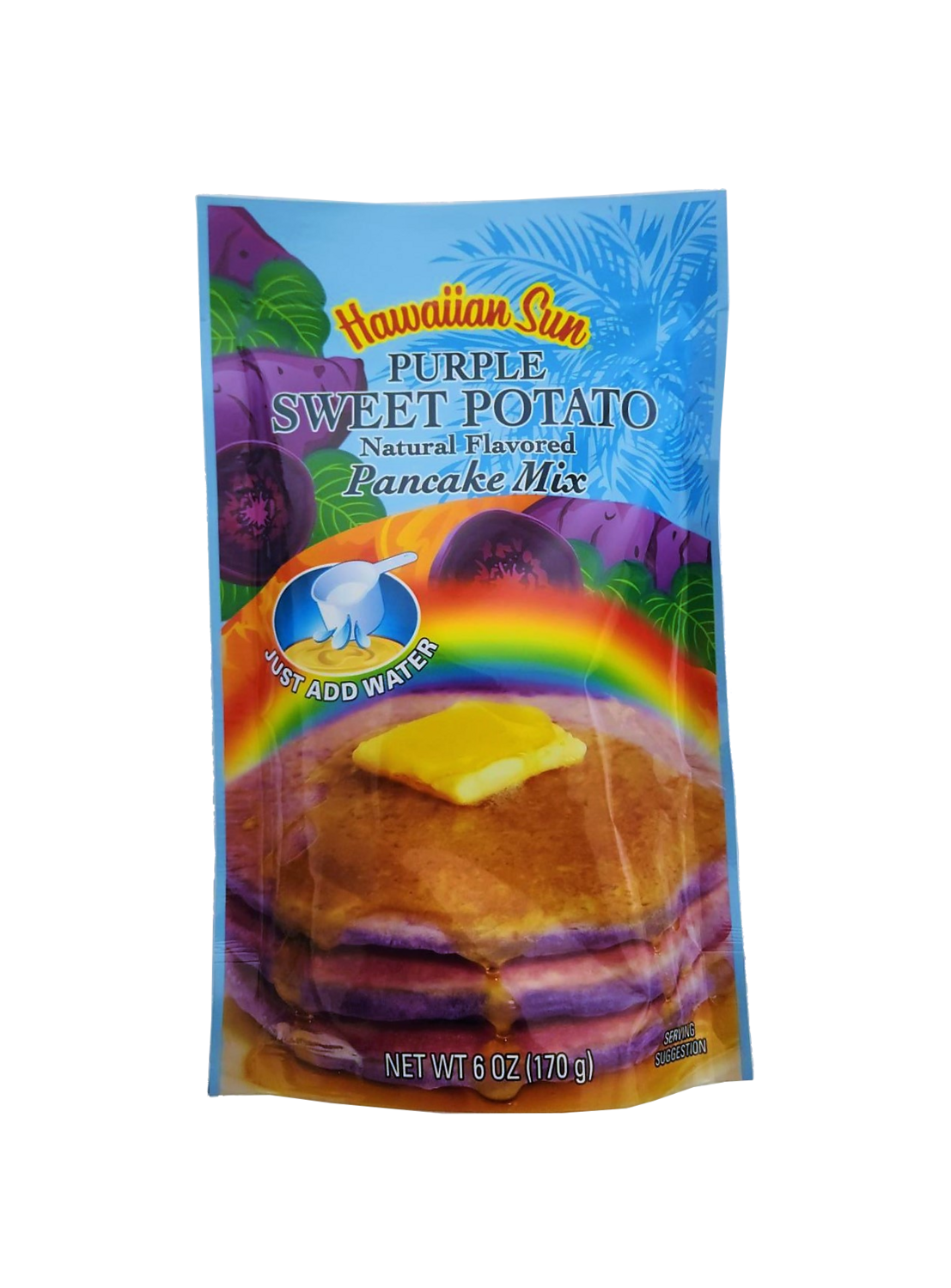 Hawaiian Sun Pancake Mix Purple Sweet Potato 6 Oz Hawaii Made hawaiian-sun-pancake-mix-purple-sweet-potato-6-oz-hawaii-made