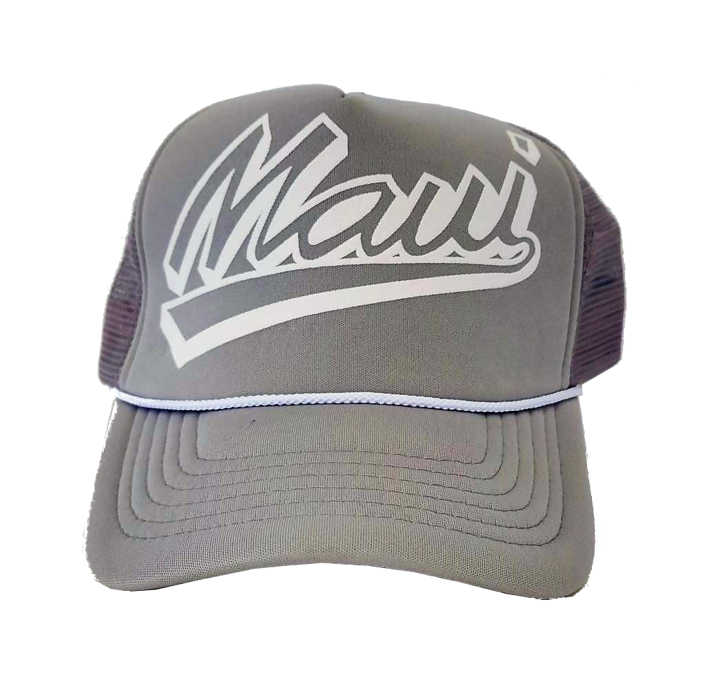 Hawaiian Headwear Shadow Maui Foam Trucker Hat - Gray