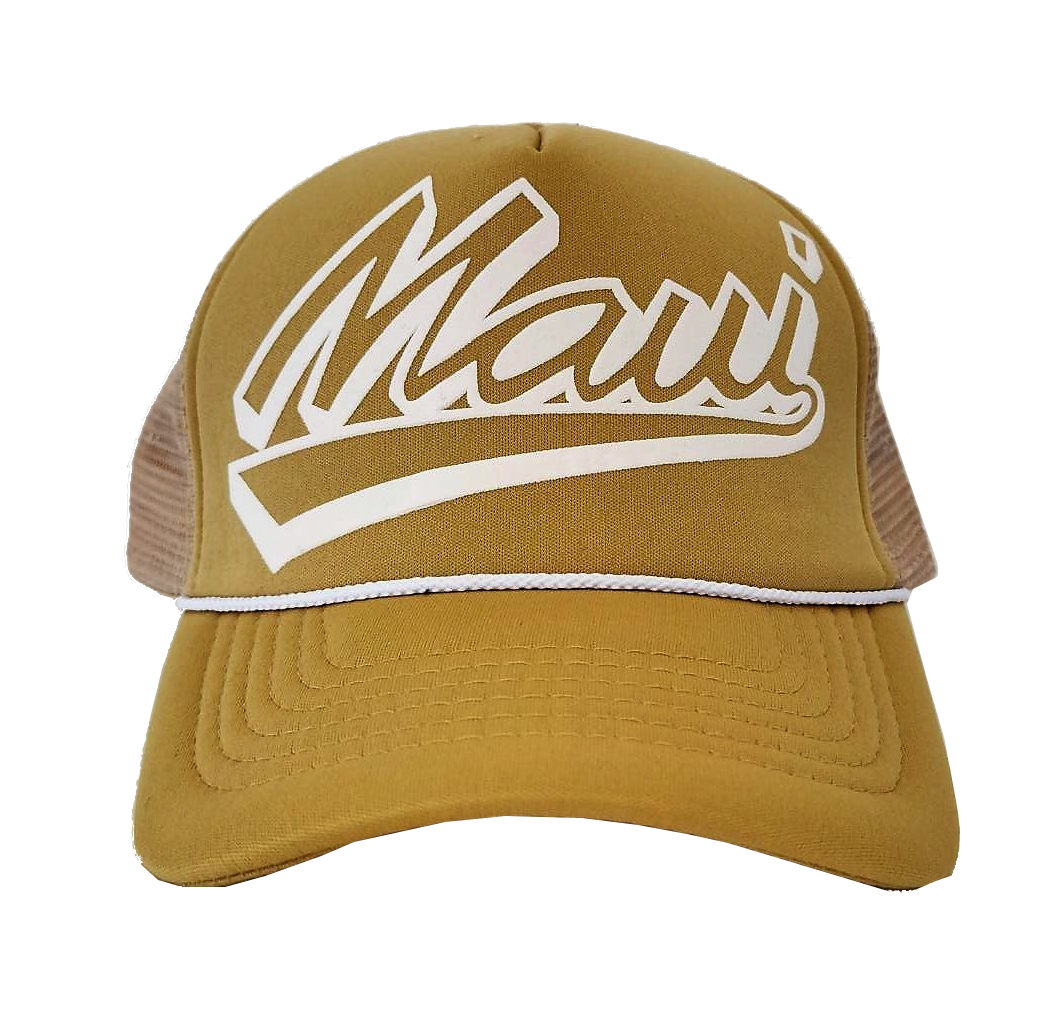Hawaiian Headwear Shadow Maui Foam Trucker Hat - Tan