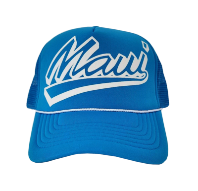 Hawaiian Headwear Shadow Maui Foam Trucker Hat - Lt. Blue