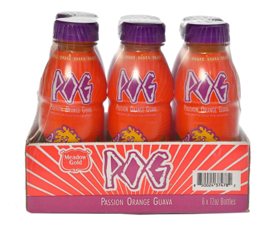 Meadow Gold POG (Passion, Orange, Guava) Drink 6-pack 12oz.