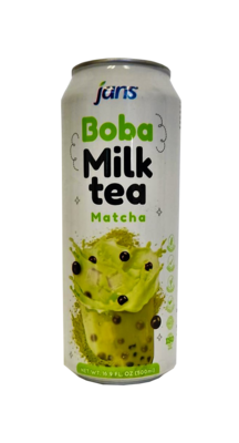 JANS Boba Milk Tea Matcha 16.9 oz