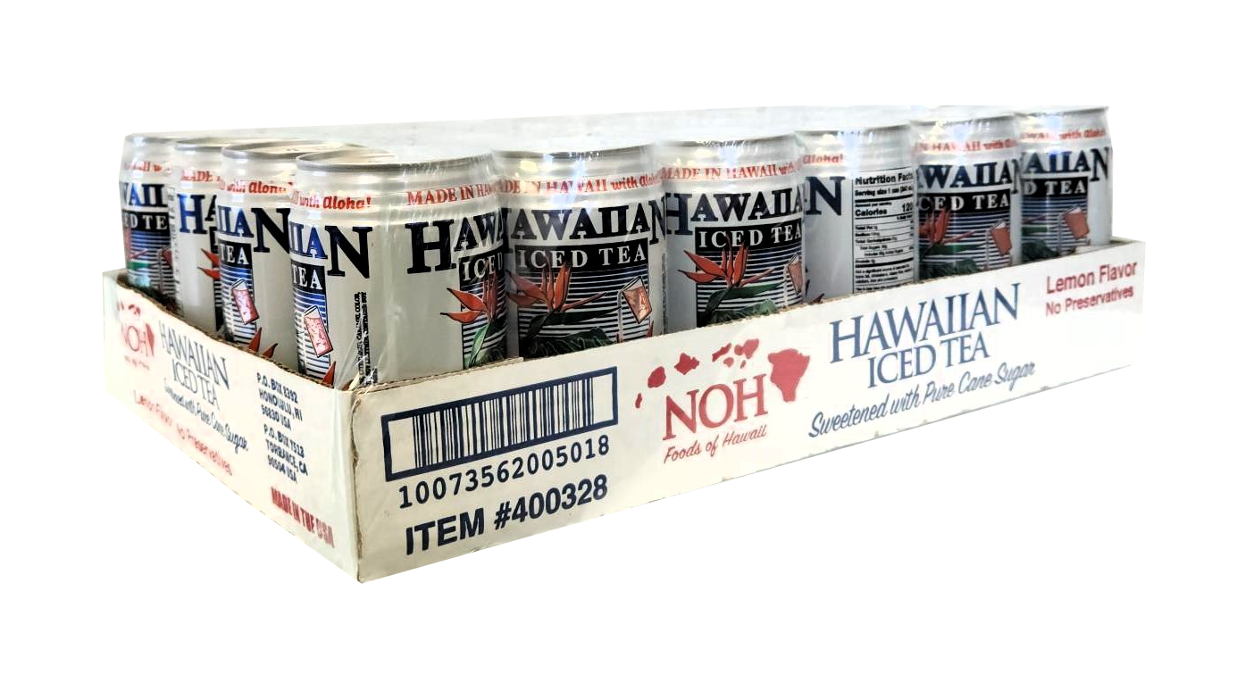 NOH Hawaiian Iced Tea Can Drinks 24/11.5oz. (SOLD IN CASES ONLY)