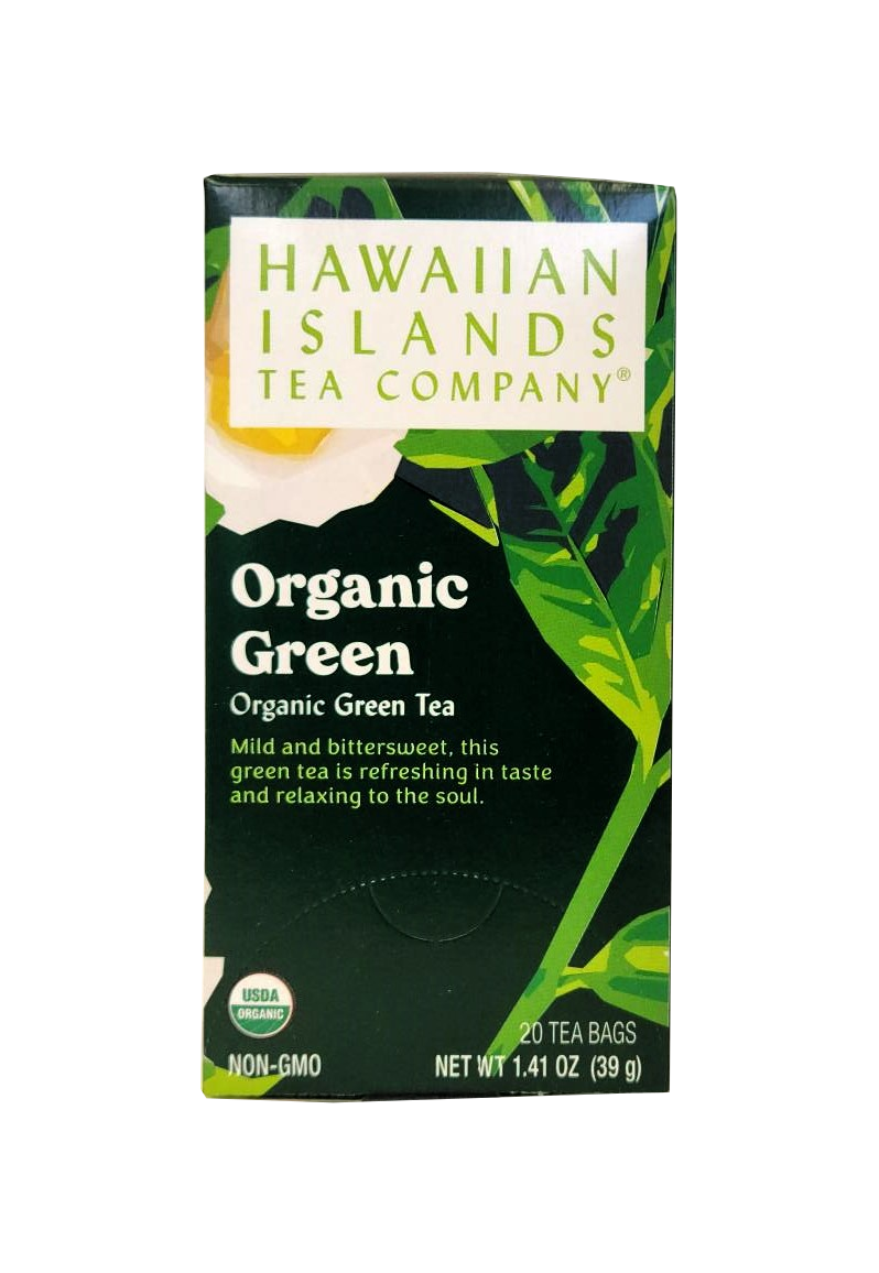 Hawaiian Islands Tea Co. Organic Green Tea 20CT/EA 1.41oz