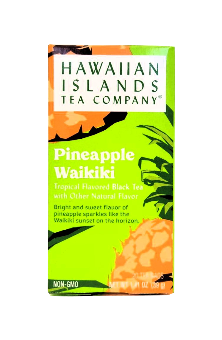 Hawaiian Islands Tea Co. Pineapple Waikiki Tropical Flavored Black Tea 20CT/EA 1.41oz