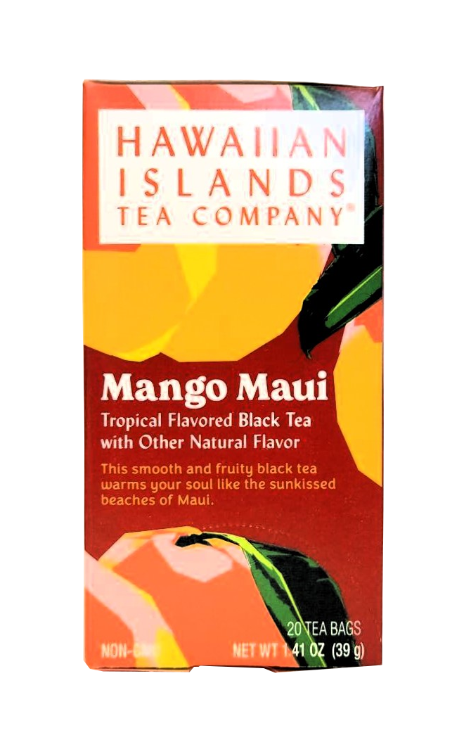 Hawaiian Islands Tea Co. Mango Maui Tropical Flavored Black Tea 20CT/EA 1.41oz