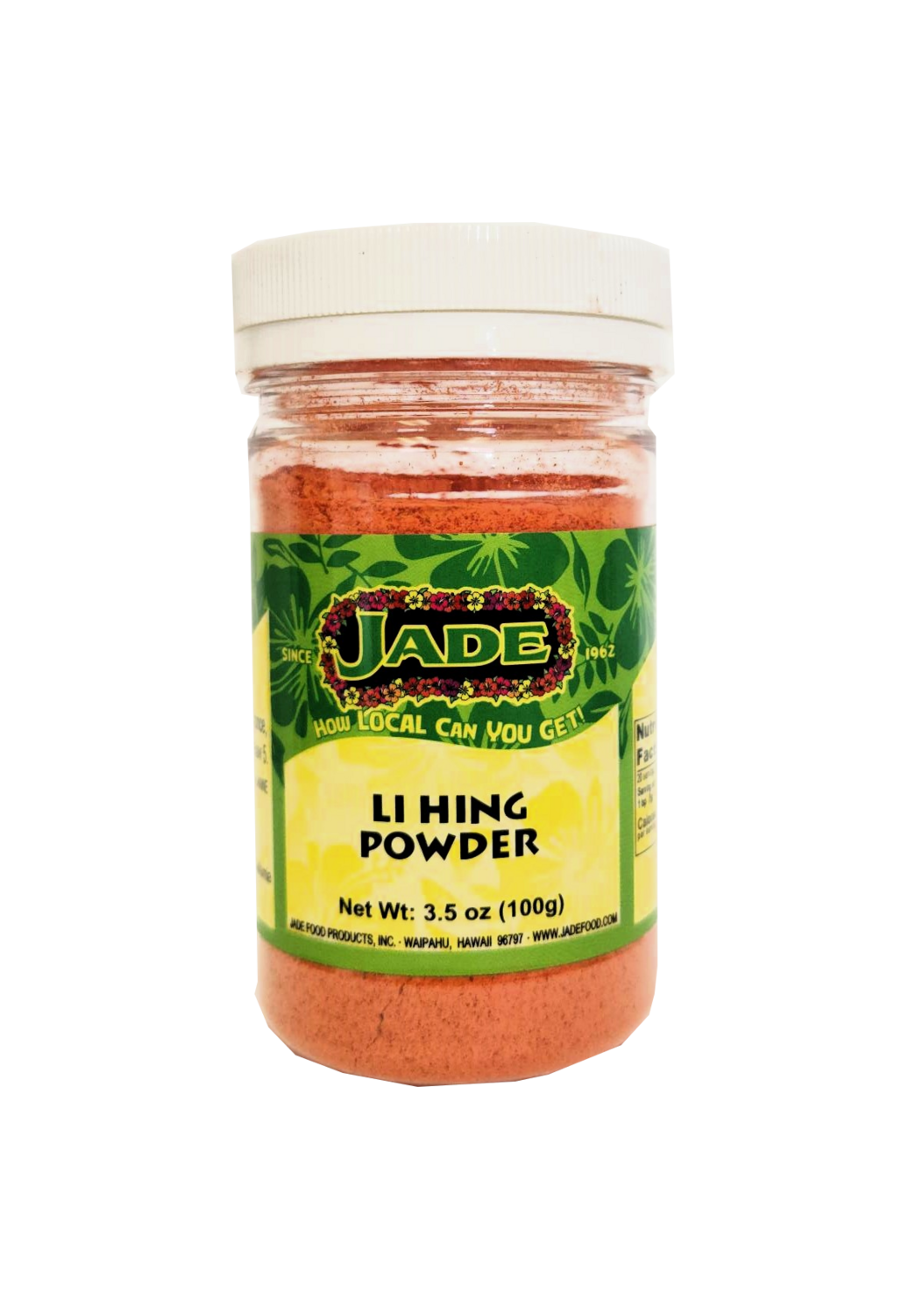 Jade Li Hing Powder 3.5 oz Jar (NOT FOR SALE TO CALIFORNIA)