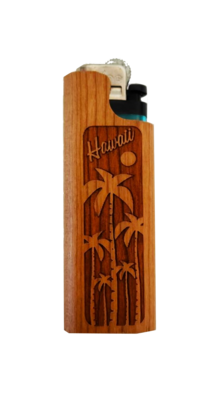 Woodland Lighter Case with Lighter - Palm Trees