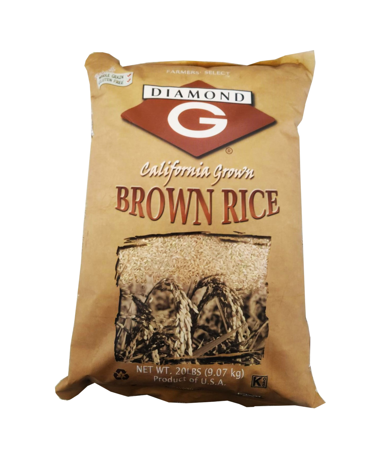 Diamond G Calrose Brown Rice 20 LB (LOCAL PICK UP ONLY)