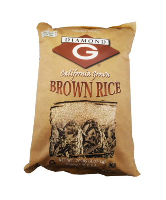Diamond G Calrose Brown Rice 20 LB (LOCAL PICK UP ONLY)