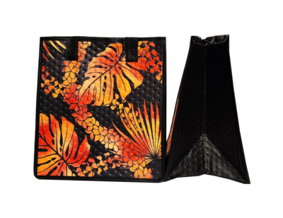 Tropical Paper Garden - Insulated Medium Bag - LEILEI BLACK
