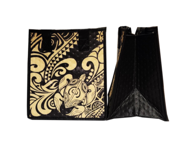 Tropical Paper Garden - Insulated Small Bag - ETHNIC TATTOO BLACK