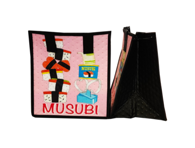 Tropical Paper Garden - Insulated Small Bag - MUSUBI JENGA PINK