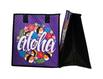 Tropical Paper Garden - Insulated Medium Bag - CIRCLE OF LIFE PURPLE