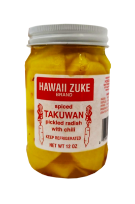 Hawaii Zuke Brand Takuwan Pickled Radish - Spiced 12oz
