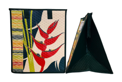 Tropical Paper Garden - Insulated Large Bag - HELICONIA CREAM LRG