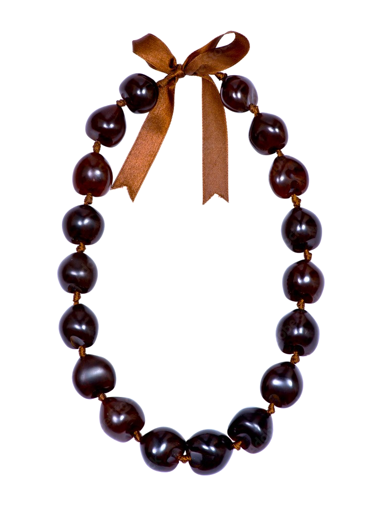 Kukui Nut Lei - Brown
