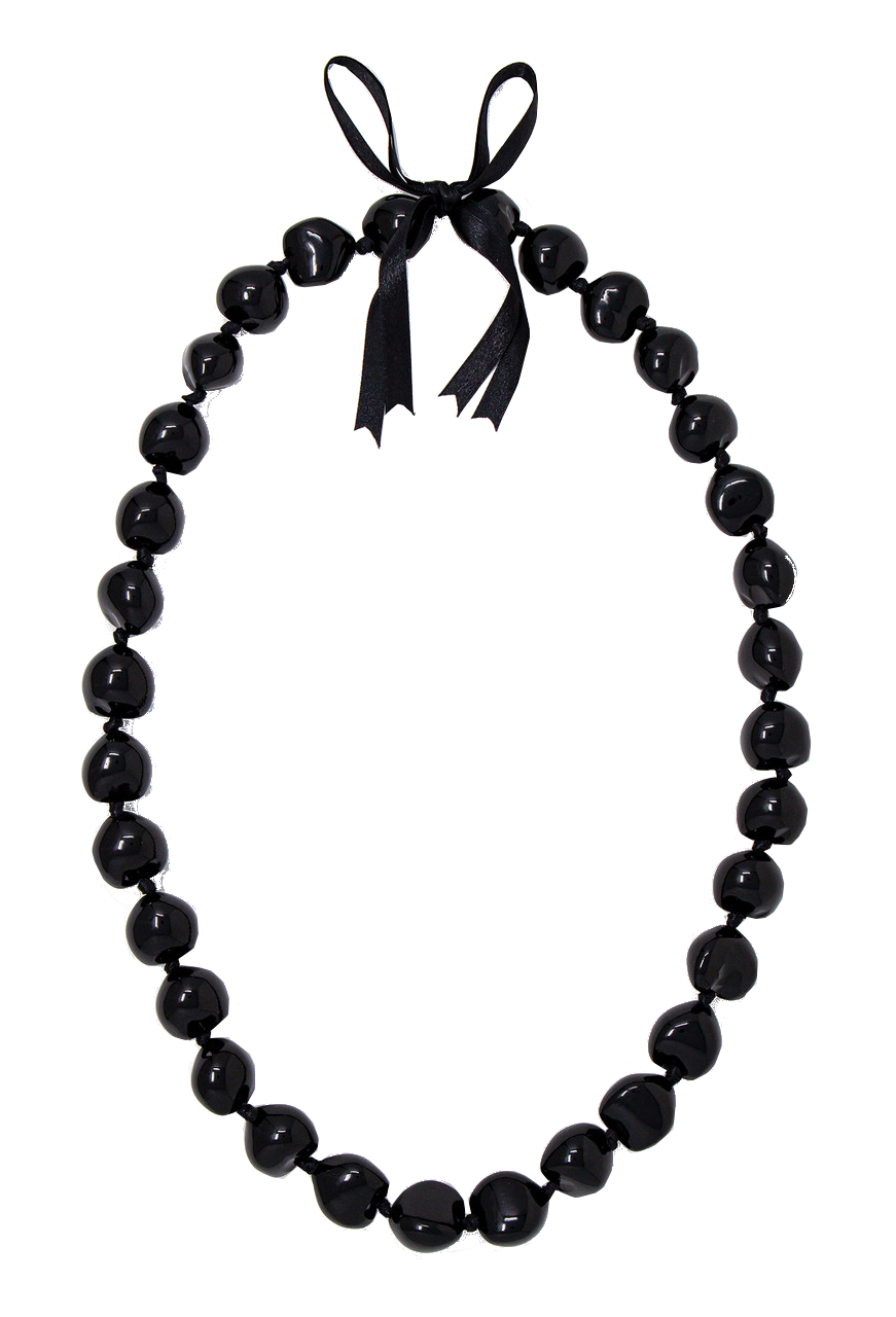 Kukui Nut Lei - Black