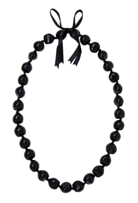 Kukui Nut Lei - Black